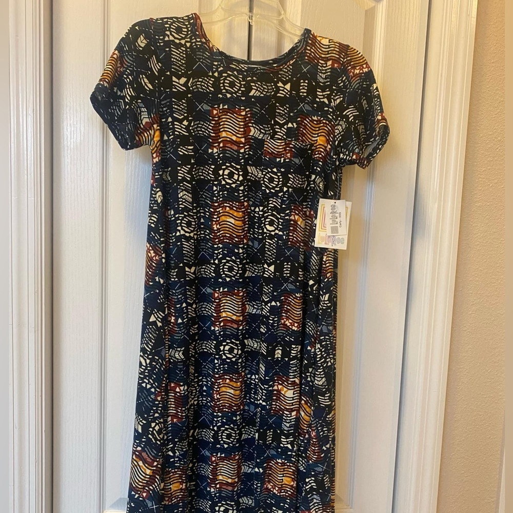 NWT LuLaRoe XXS Carly Dress - 9039